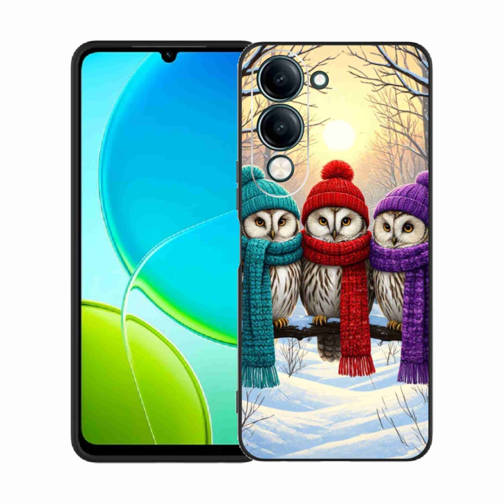 Gélový kryt mmCase na Vivo Y29S 5G - soví priatelia
