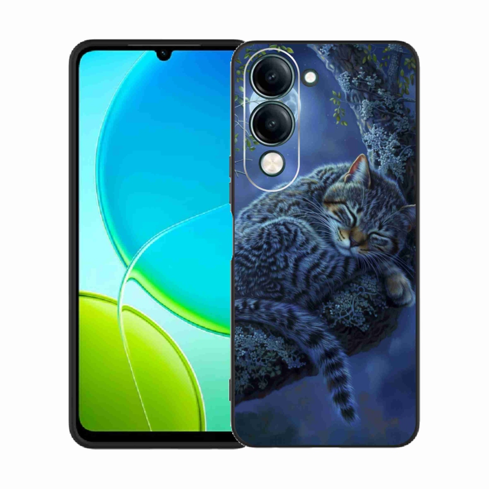 Gélový kryt mmCase na Vivo Y29S 5G - spiaca mačka