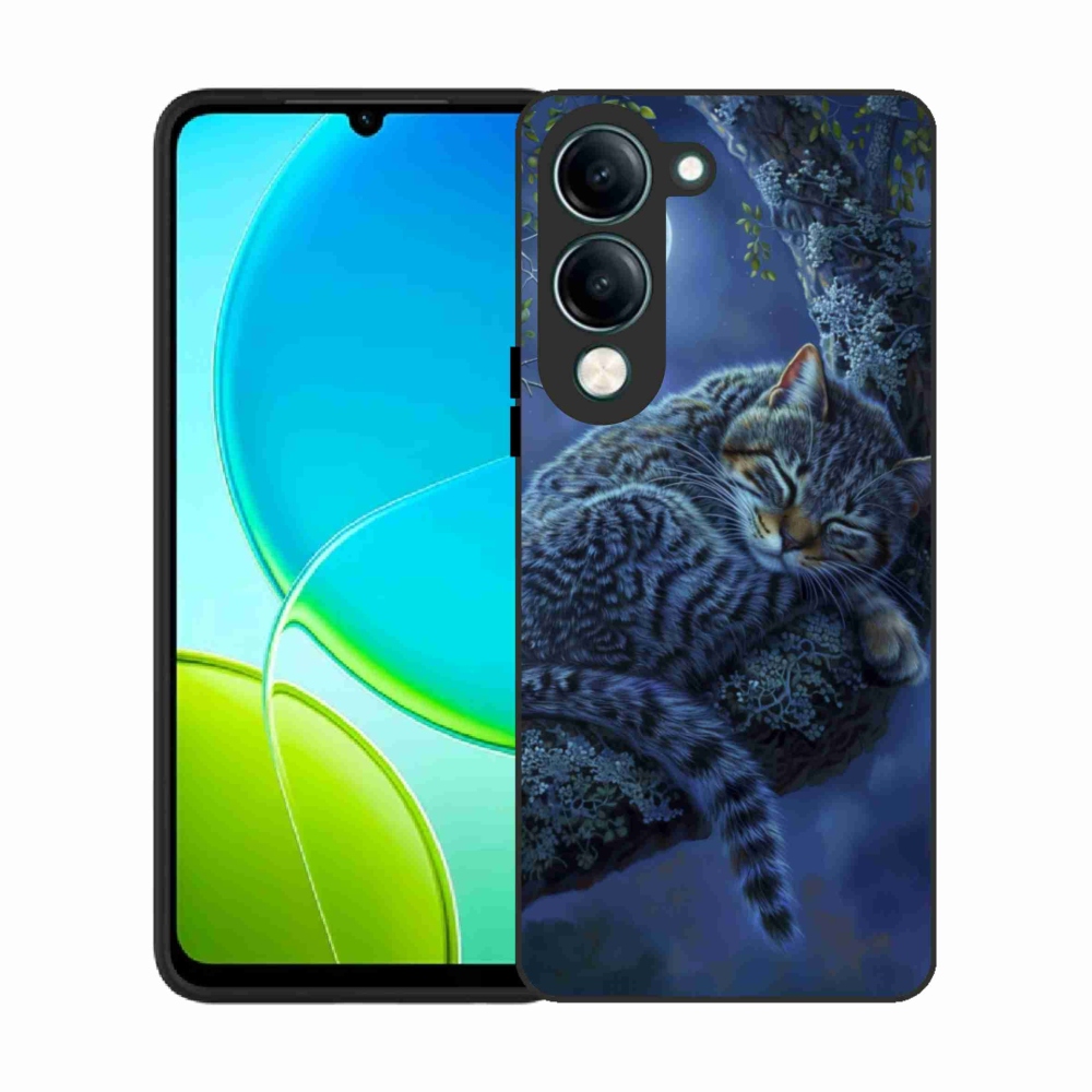 Gélový kryt mmCase na Vivo Y29S 5G - spiaca mačka