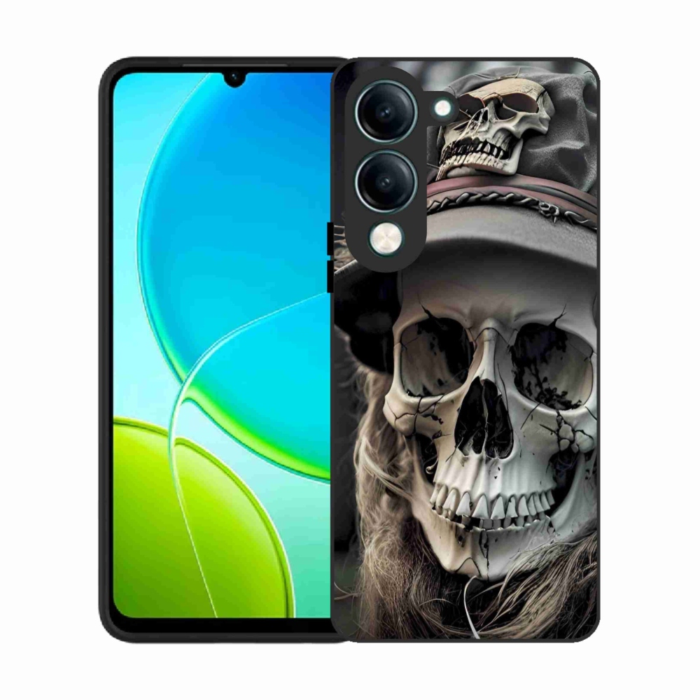 Gélový kryt mmCase na Vivo Y29S 5G - temná lebka
