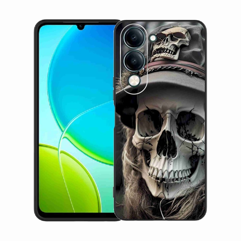 Gélový kryt mmCase na Vivo Y29S 5G - temná lebka