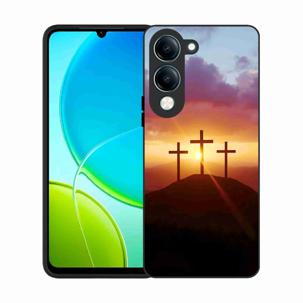 Gélový kryt mmCase na Vivo Y29S 5G - tri kríža