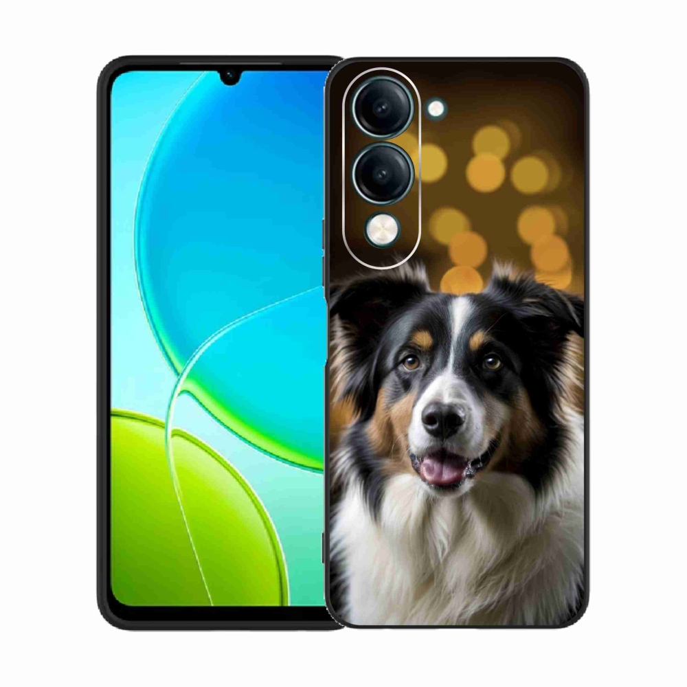 Gélový kryt mmCase na Vivo Y29S 5G - usmievavý austrálsky ovčiak