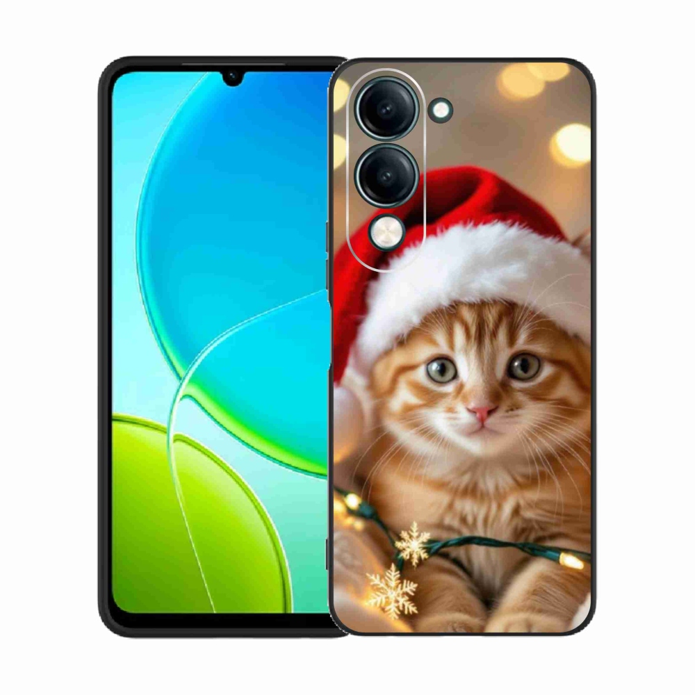 Gélový kryt mmCase na Vivo Y29S 5G - vianočné mačiatko