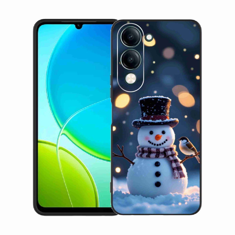 Gélový kryt mmCase na Vivo Y29S 5G - vianočný snehuliak