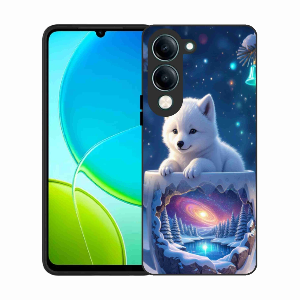 Gélový kryt mmCase na Vivo Y29S 5G - vianočné šteňa