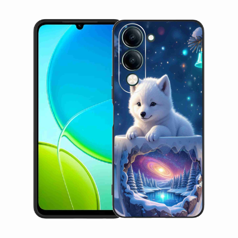 Gélový kryt mmCase na Vivo Y29S 5G - vianočné šteňa
