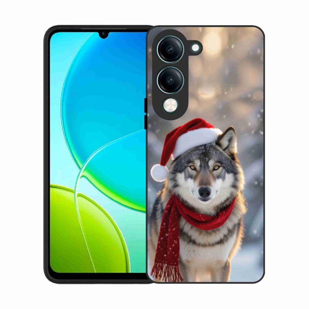 Gélový kryt mmCase na Vivo Y29S 5G - vianočný vlk