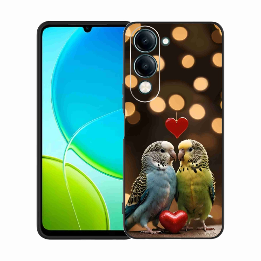 Gélový kryt mmCase na Vivo Y29S 5G - zamilovaní papagáje