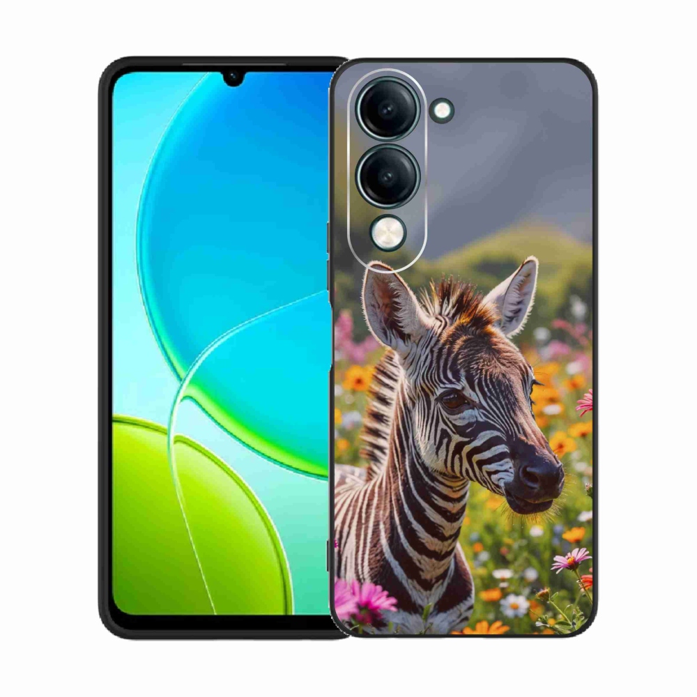 Gélový kryt mmCase na Vivo Y29S 5G - zebra na lúke