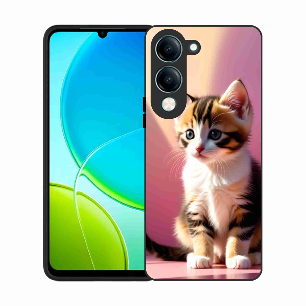 Gélový kryt mmCase na Vivo Y29S 5G - zvedavé mačiatko 2