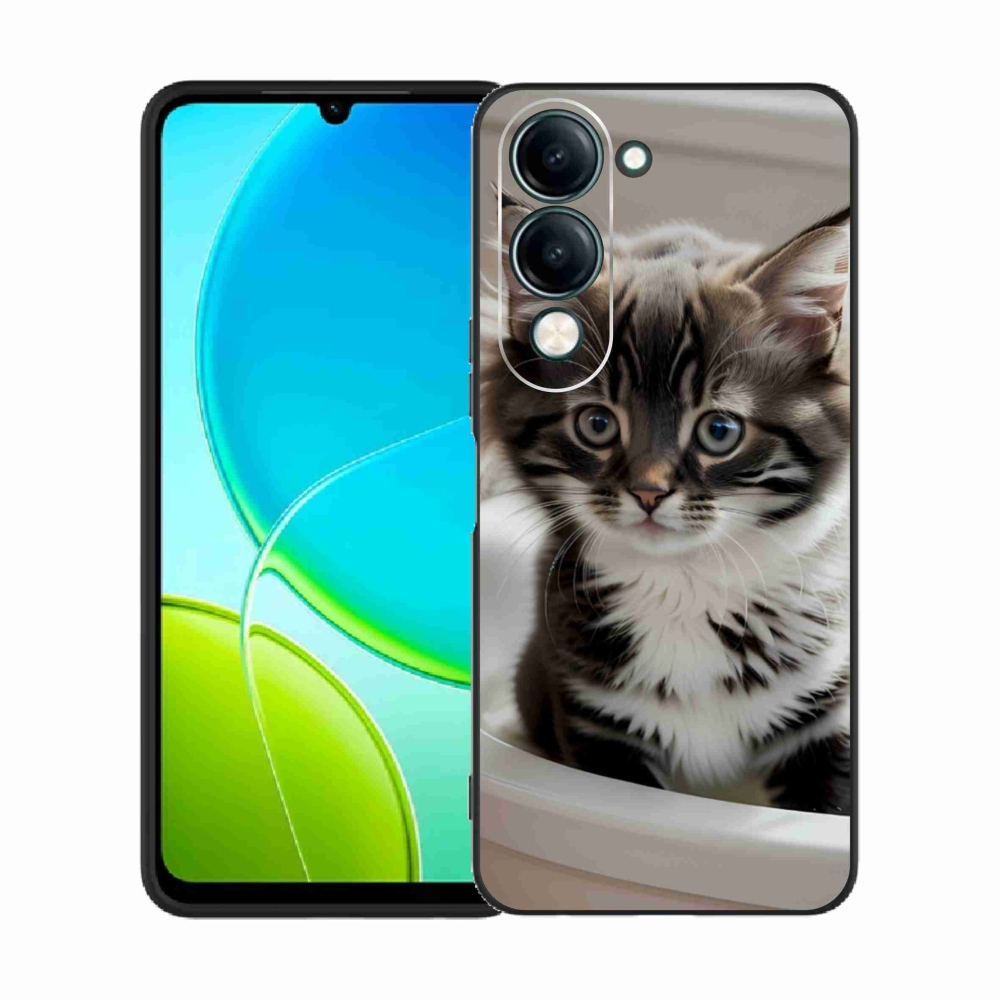 Gélový kryt mmCase na Vivo Y29S 5G - zvedavé mačiatko
