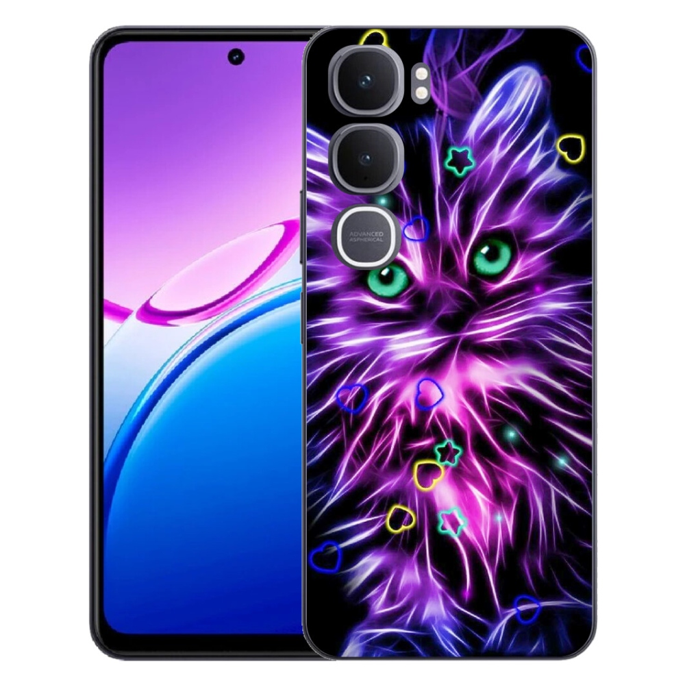 Gélový kryt mmCase na Vivo Y31 5G - abstraktná mačka