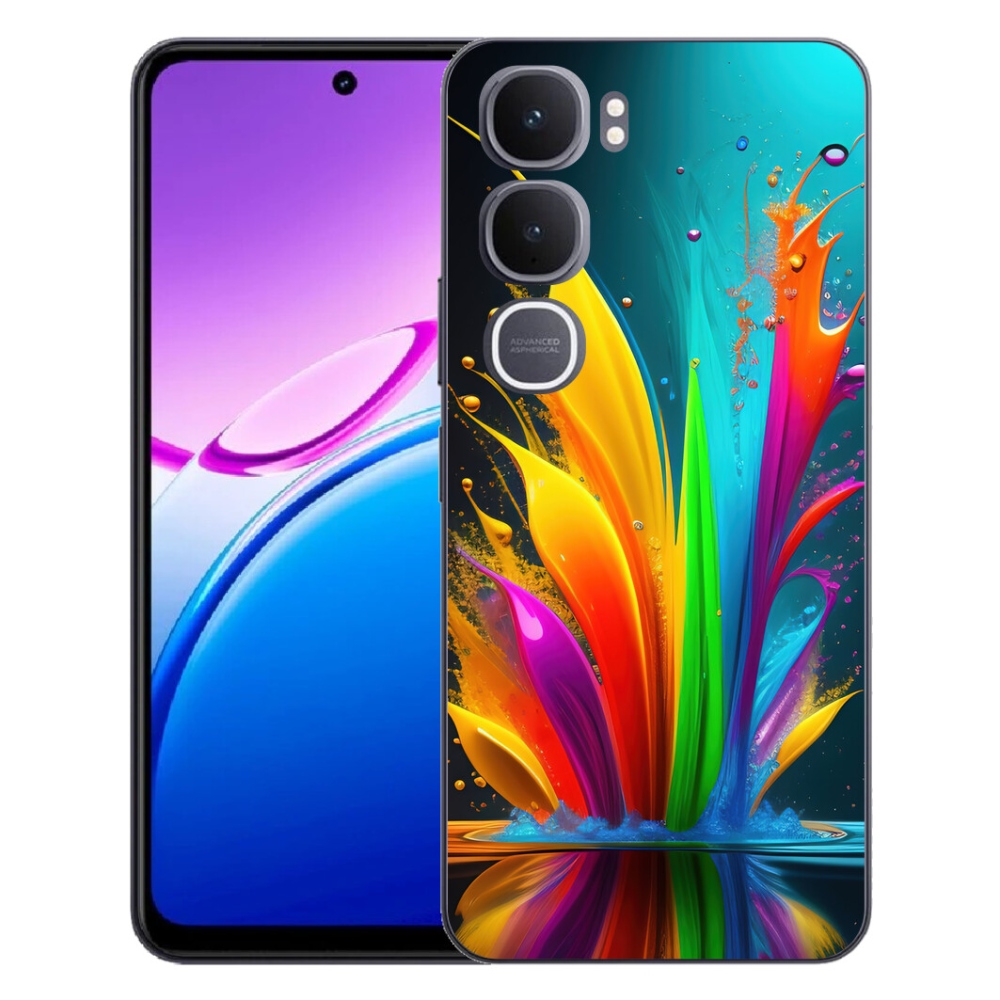 Gélový kryt mmCase na Vivo Y31 5G - abstraktný motív 1