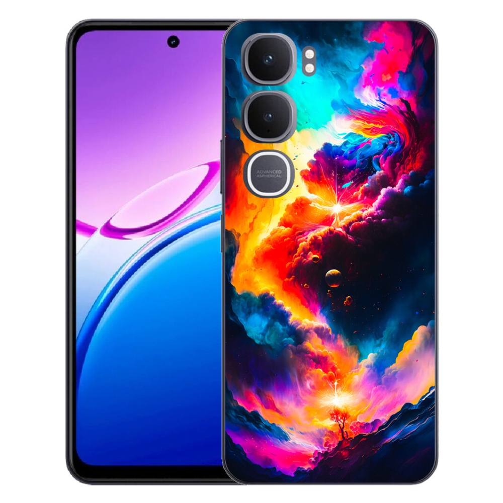 Gélový kryt mmCase na Vivo Y31 5G - abstraktný motív