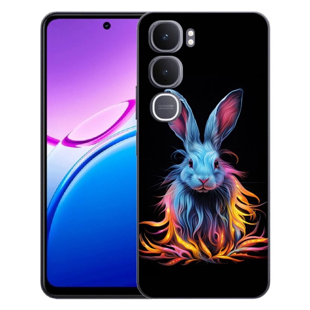 Gélový kryt mmCase na Vivo Y31 5G - abstraktný zajac