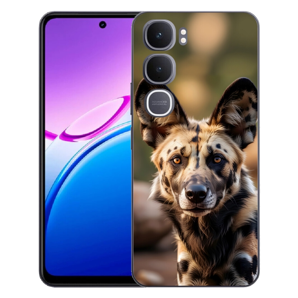 Gélový kryt mmCase na Vivo Y31 5G - africký divoký pes