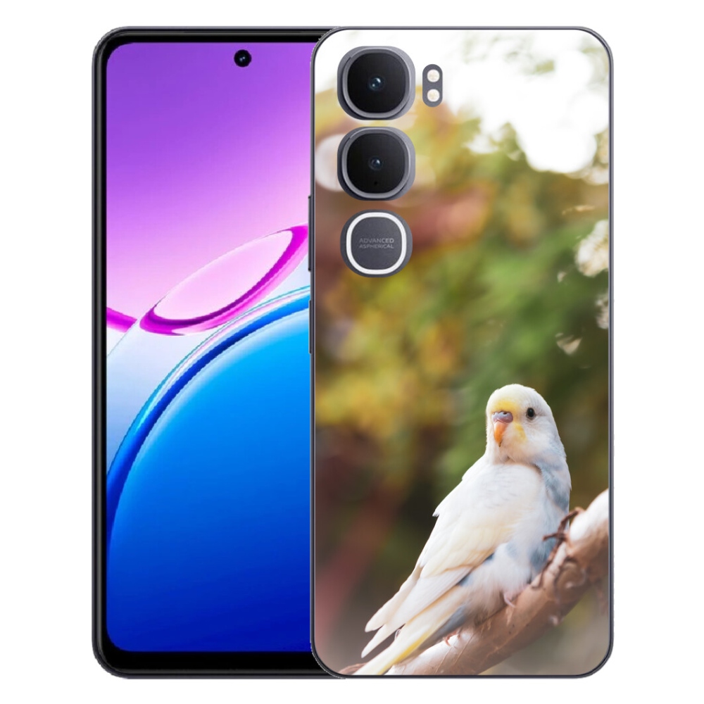 Gélový kryt mmCase na Vivo Y31 5G - andulka biela