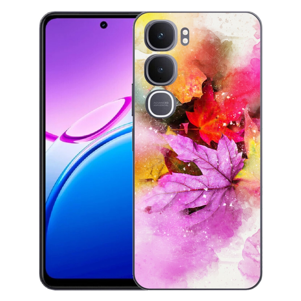 Gélový kryt mmCase na Vivo Y31 5G - farebné listy