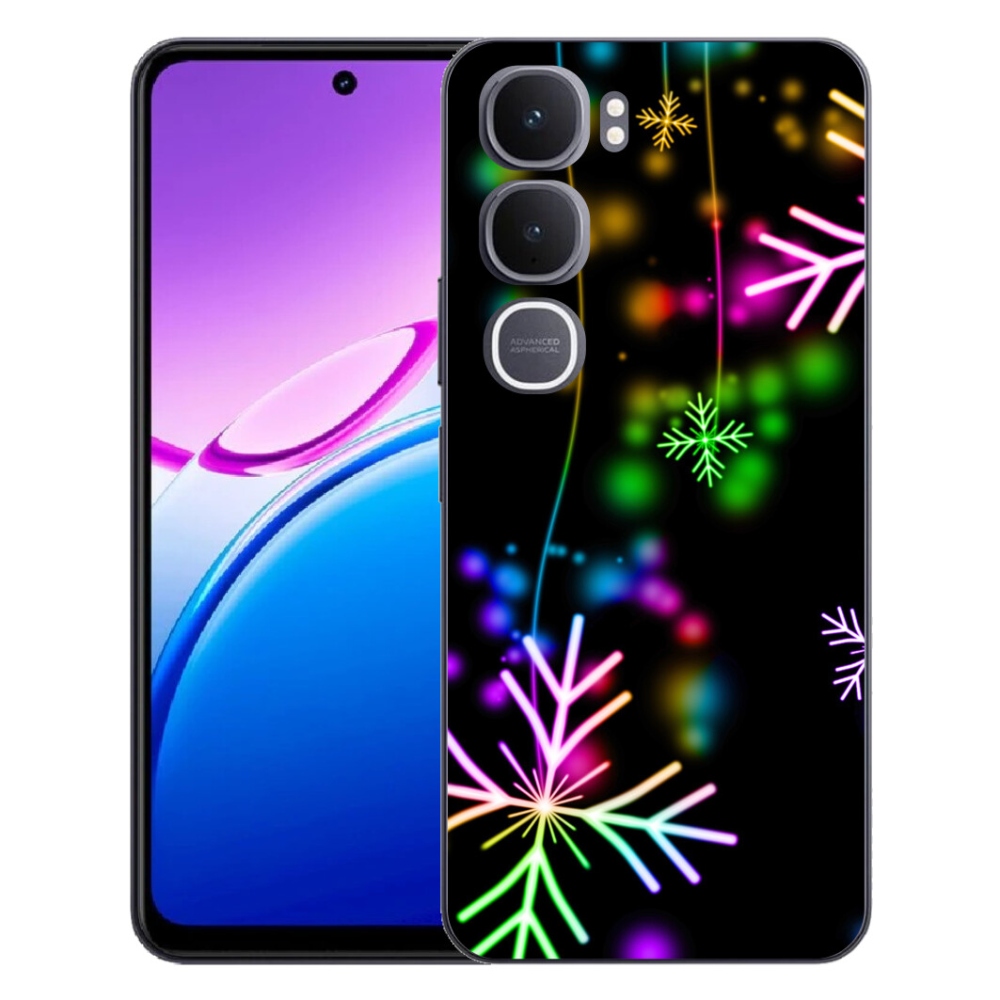 Gélový kryt mmCase na Vivo Y31 5G - farebné vločky