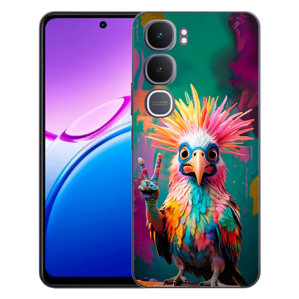 Gélový kryt mmCase na Vivo Y31 5G - farebný rebel