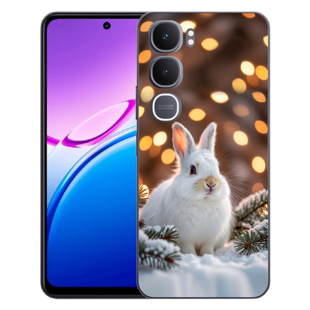 Gélový kryt mmCase na Vivo Y31 5G - biely zajac