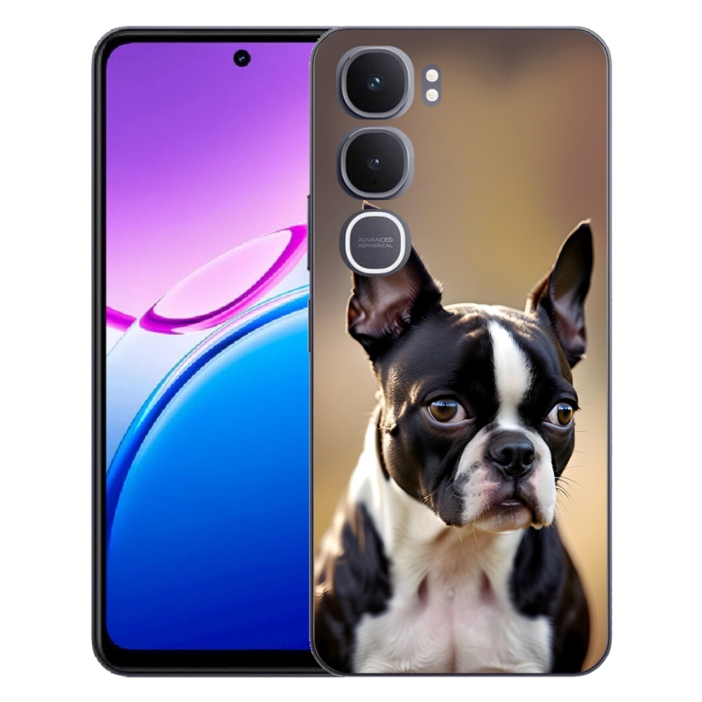 Gélový kryt mmCase na Vivo Y31 5G - bostonský teriér