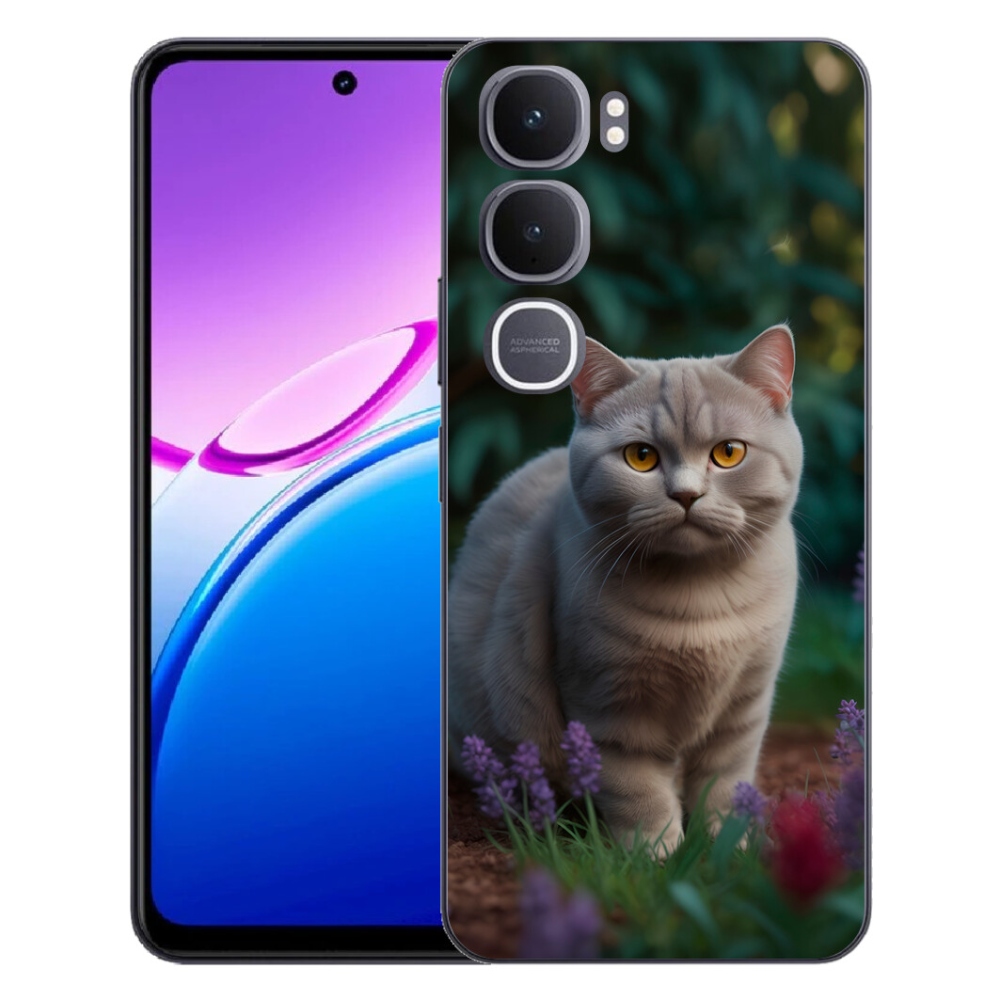 Gélový kryt mmCase na Vivo Y31 5G - britská mačka