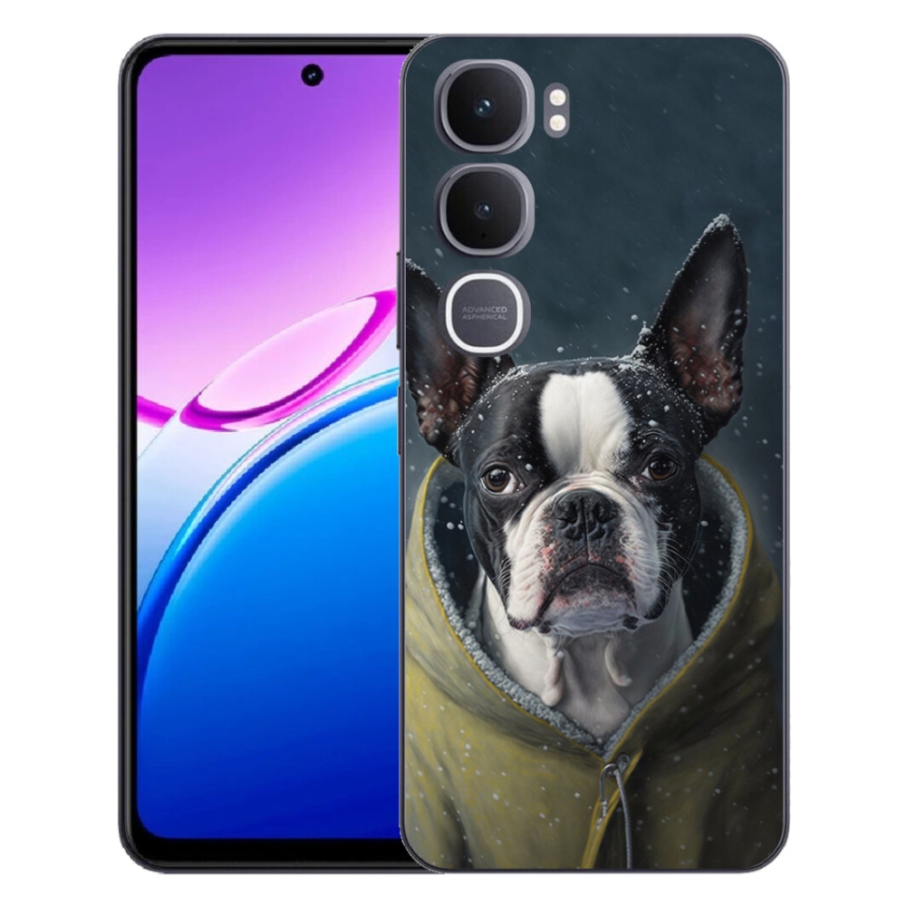 Gélový kryt mmCase na Vivo Y31 5G - buldoček