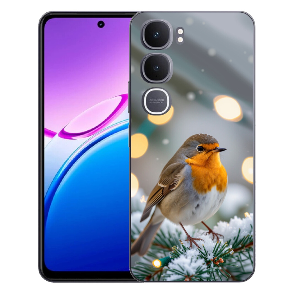 Gélový kryt mmCase na Vivo Y31 5G - červienka v zime