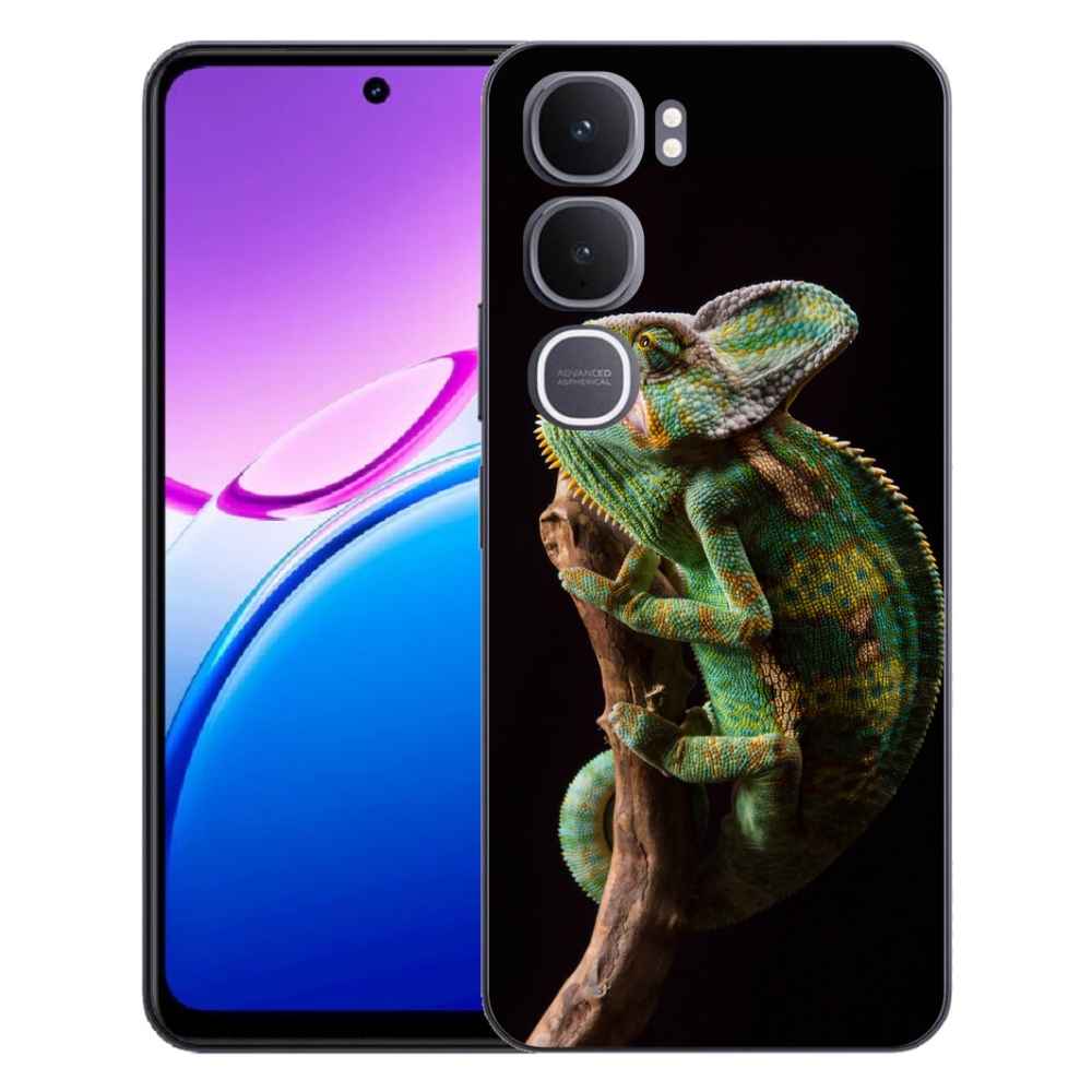 Gélový kryt mmCase na Vivo Y31 5G - chameleón