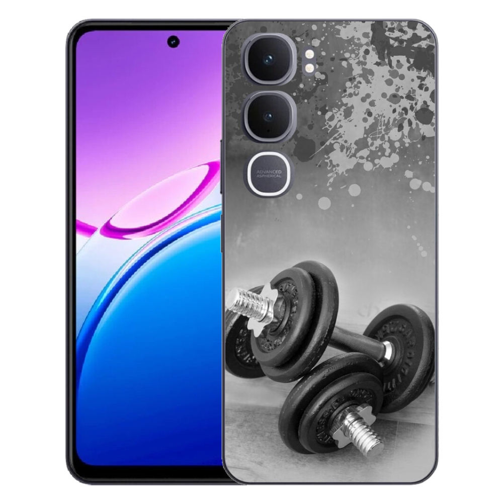 Gélový kryt mmCase na Vivo Y31 5G - činky 1
