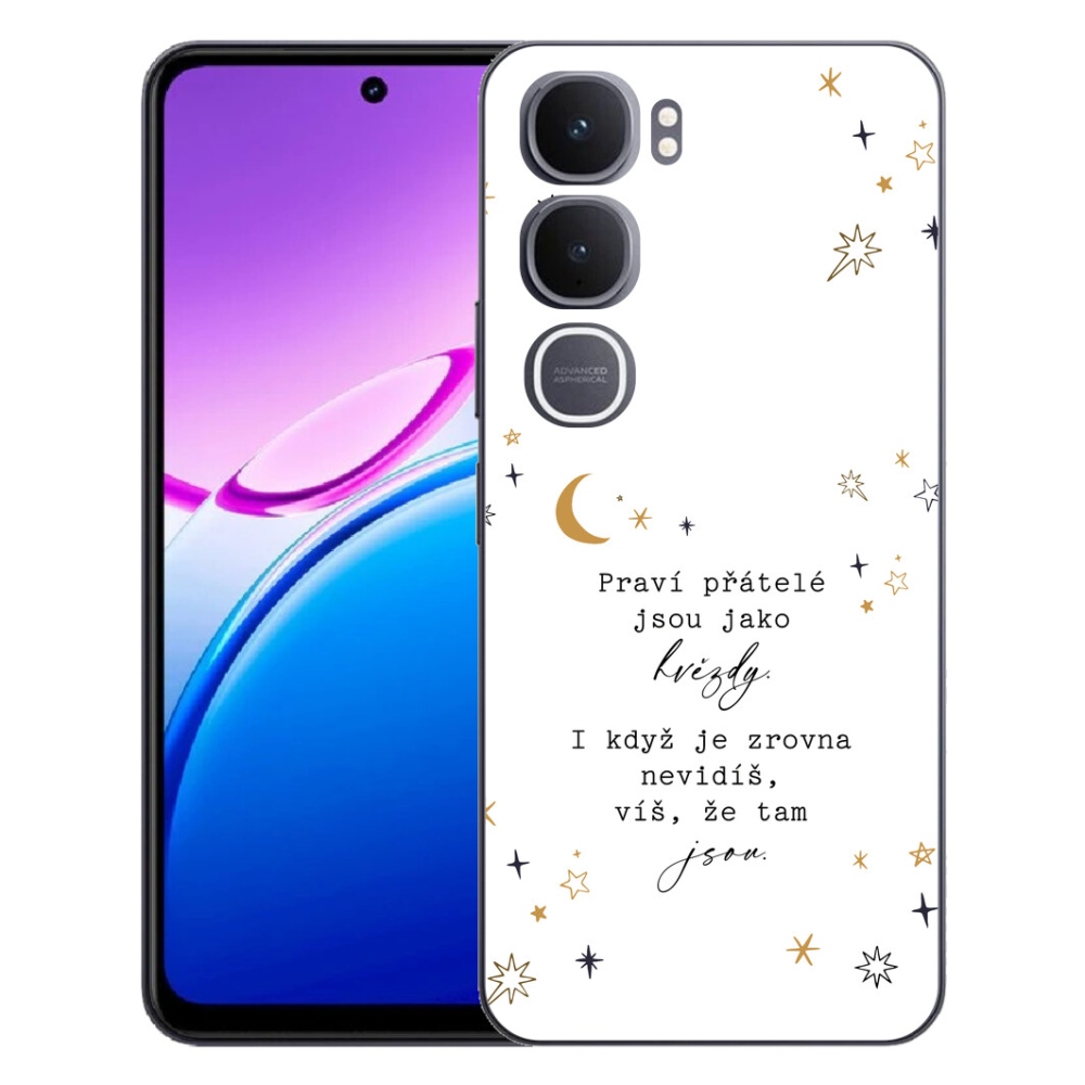 Gélový kryt mmCase na Vivo Y31 5G - citát 6 biele pozadie