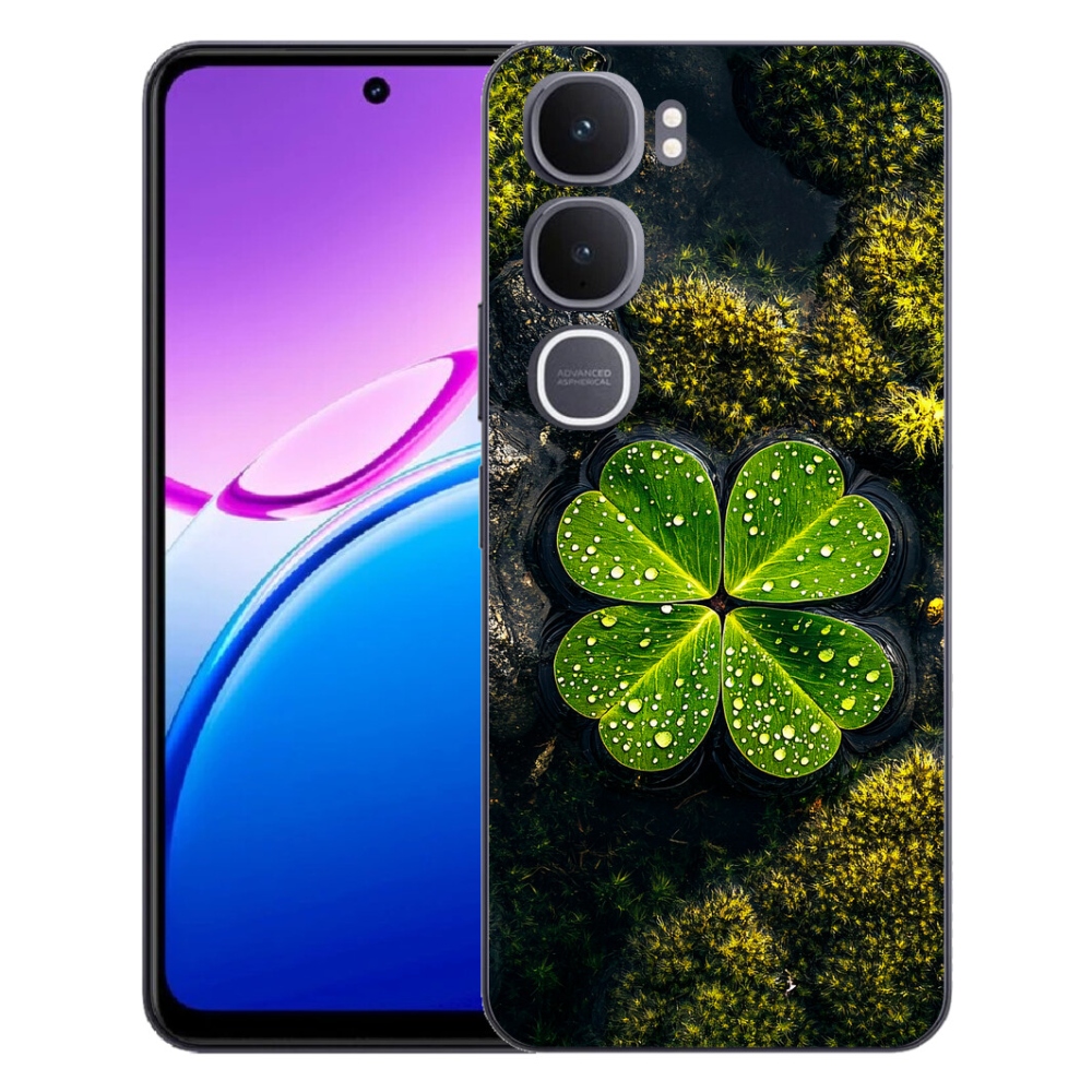 Gélový kryt mmCase na Vivo Y31 5G - štvorlístok