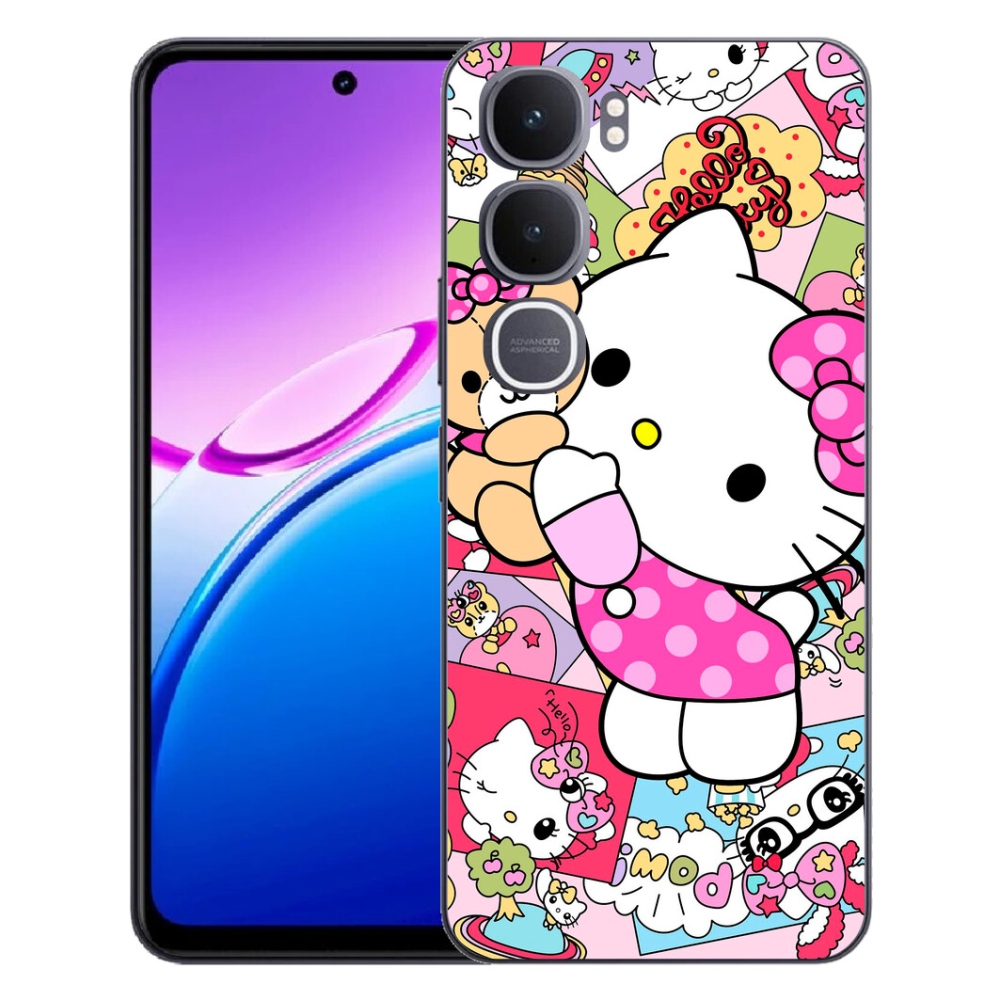 Gélový kryt mmCase na Vivo Y31 5G - cute kitty