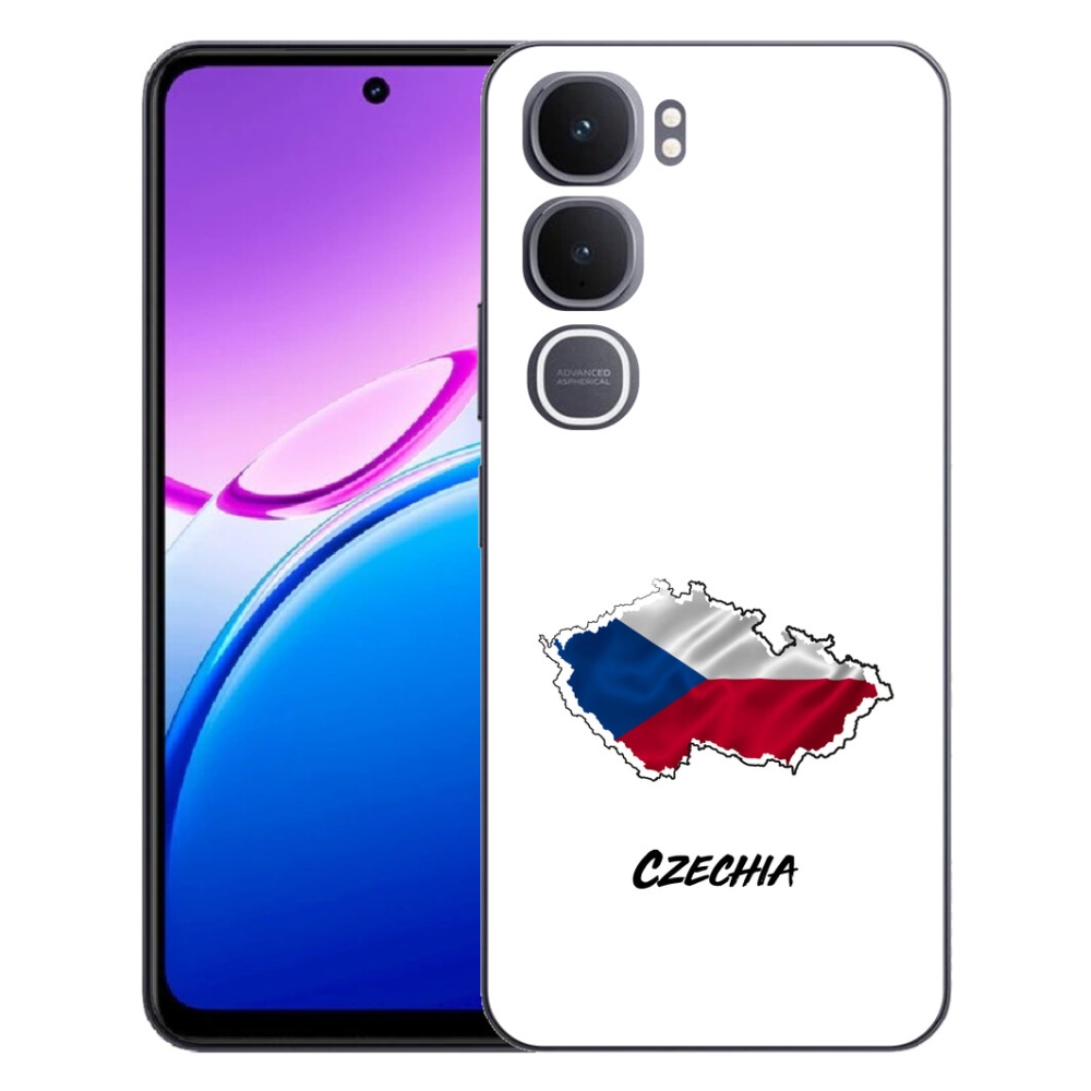 Gélový kryt mmCase na Vivo Y31 5G - Slovakia biele pozadie