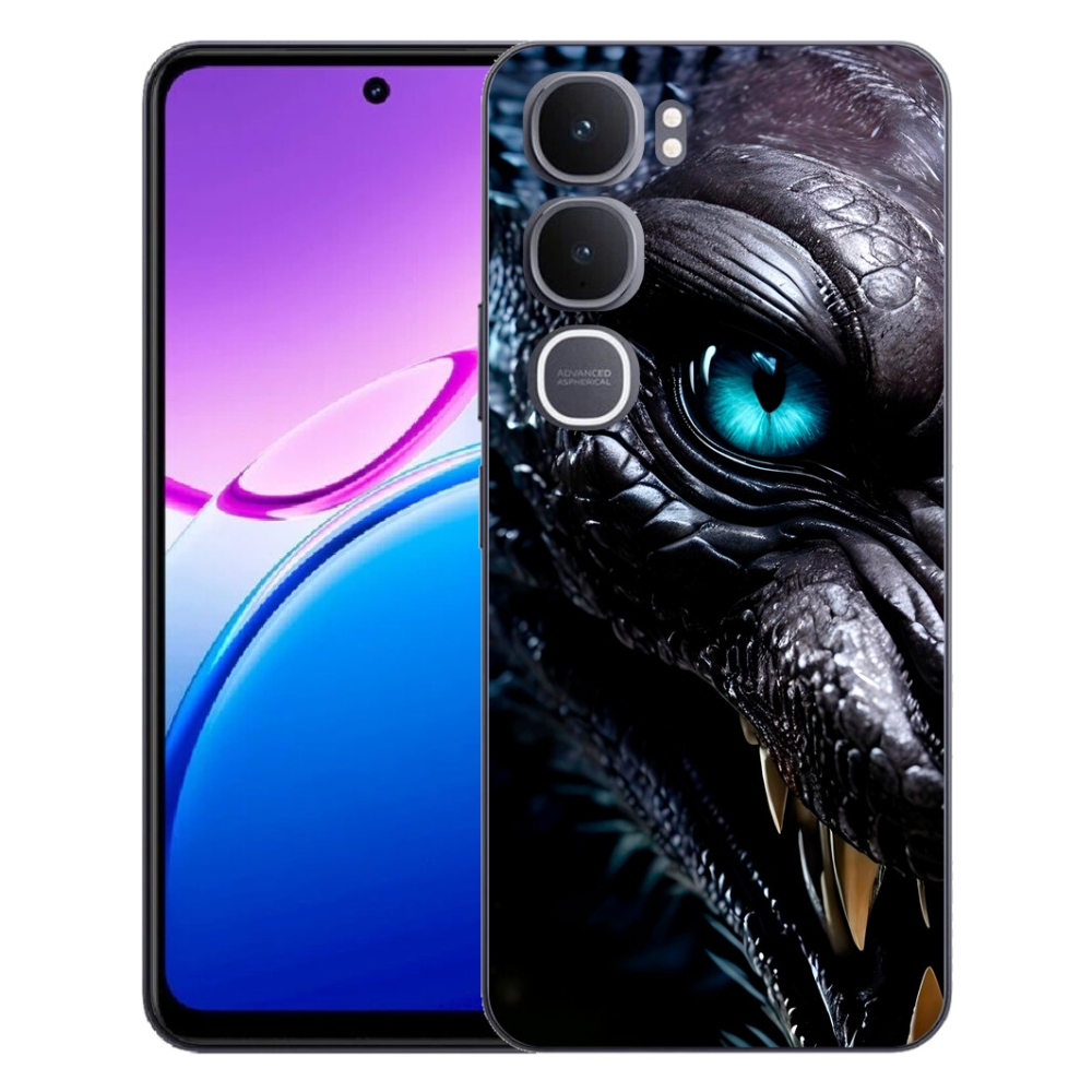 Gélový kryt mmCase na Vivo Y31 5G - dračí pohľad