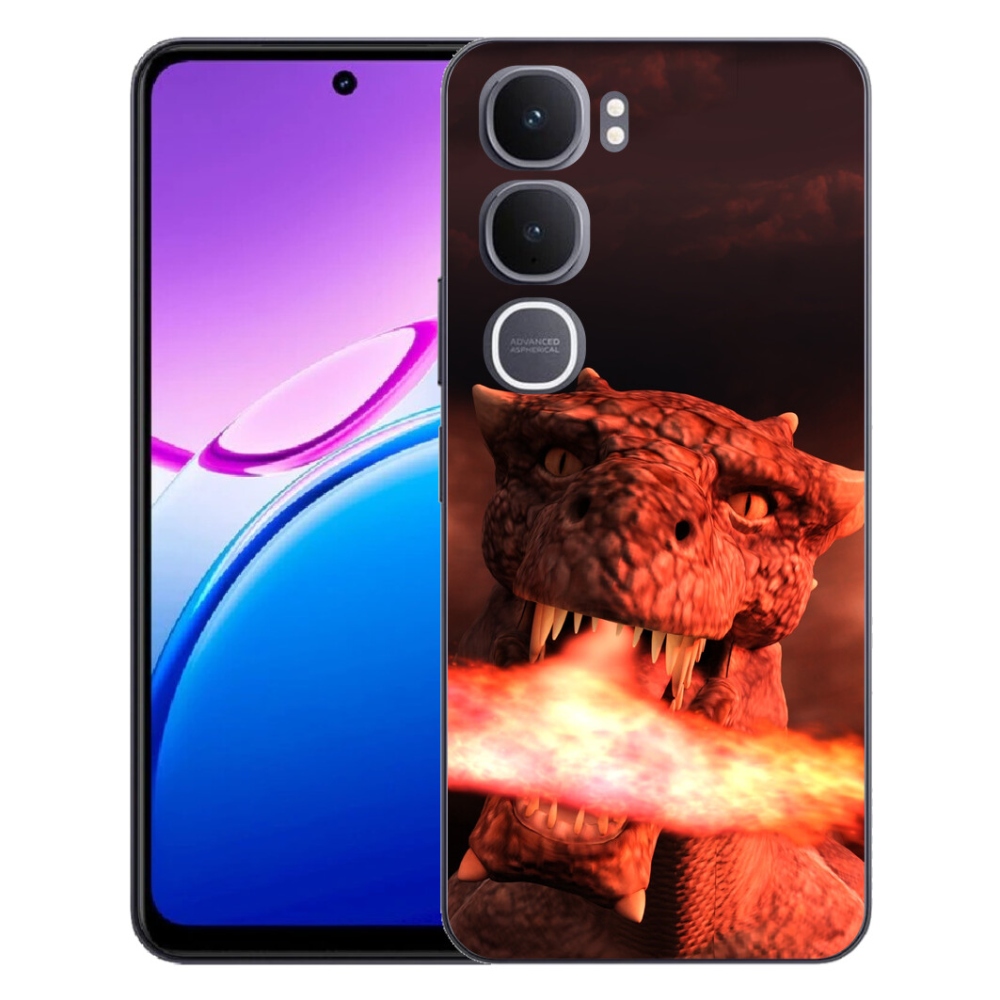 Gélový kryt mmCase na Vivo Y31 5G - drak