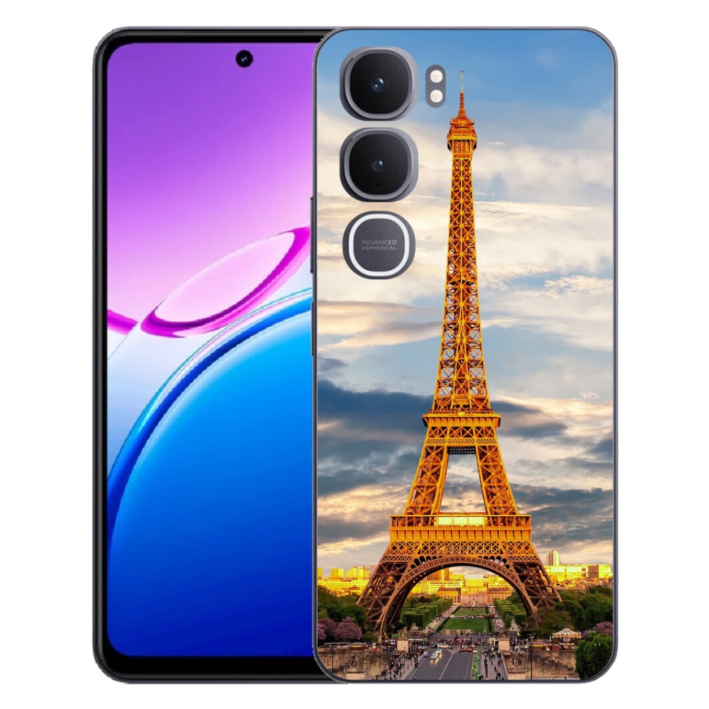 Gélový kryt mmCase na Vivo Y31 5G - eiffelova veža 3