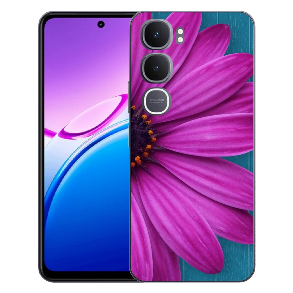 Gélový kryt mmCase na Vivo Y31 5G - fialová margaréta