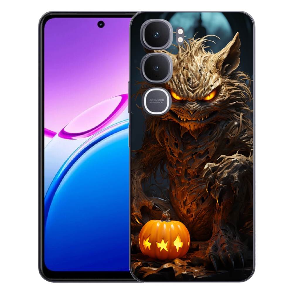 Gélový kryt mmCase na Vivo Y31 5G - halloweenska príšera
