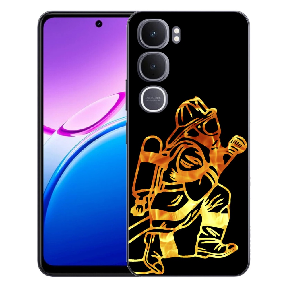 Gélový kryt mmCase na Vivo Y31 5G - hasič 1