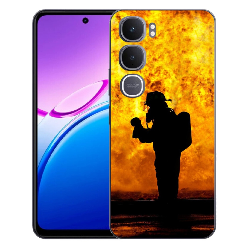 Gélový kryt mmCase na Vivo Y31 5G - hasič