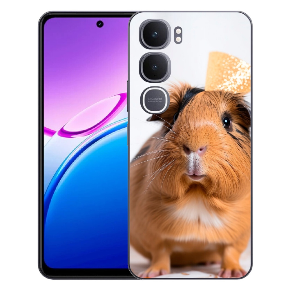 Gélový kryt mmCase na Vivo Y31 5G - hnedé morča