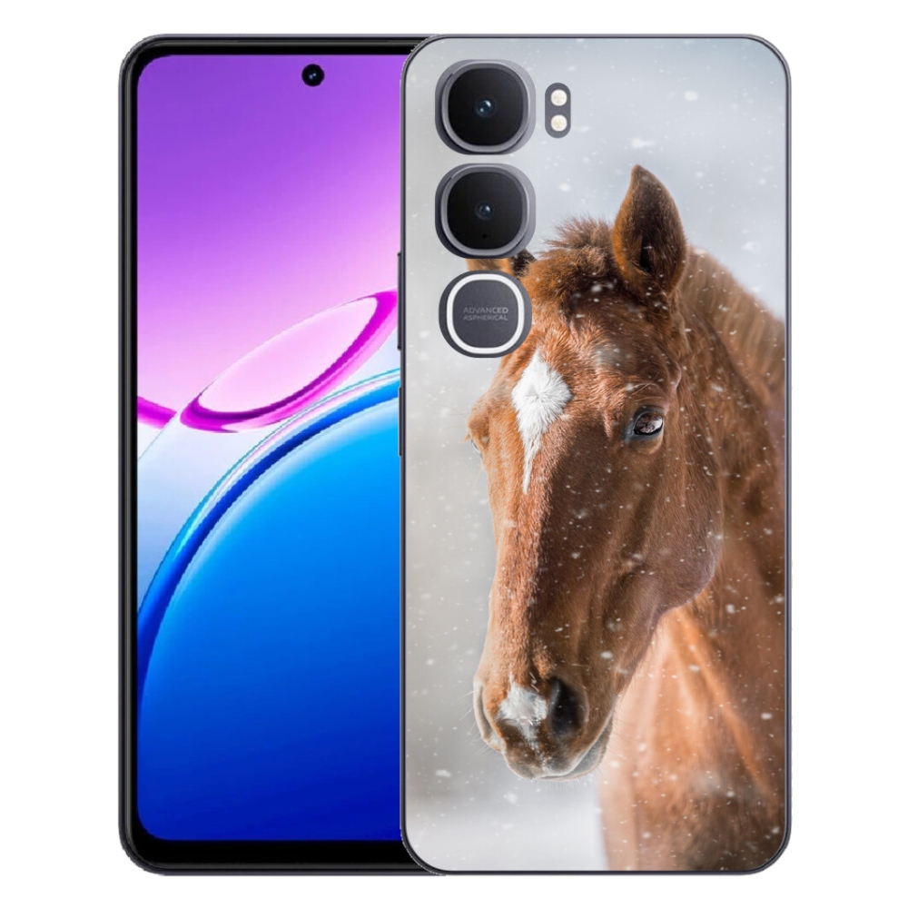 Gélový kryt mmCase na Vivo Y31 5G - hnedý kôň 2