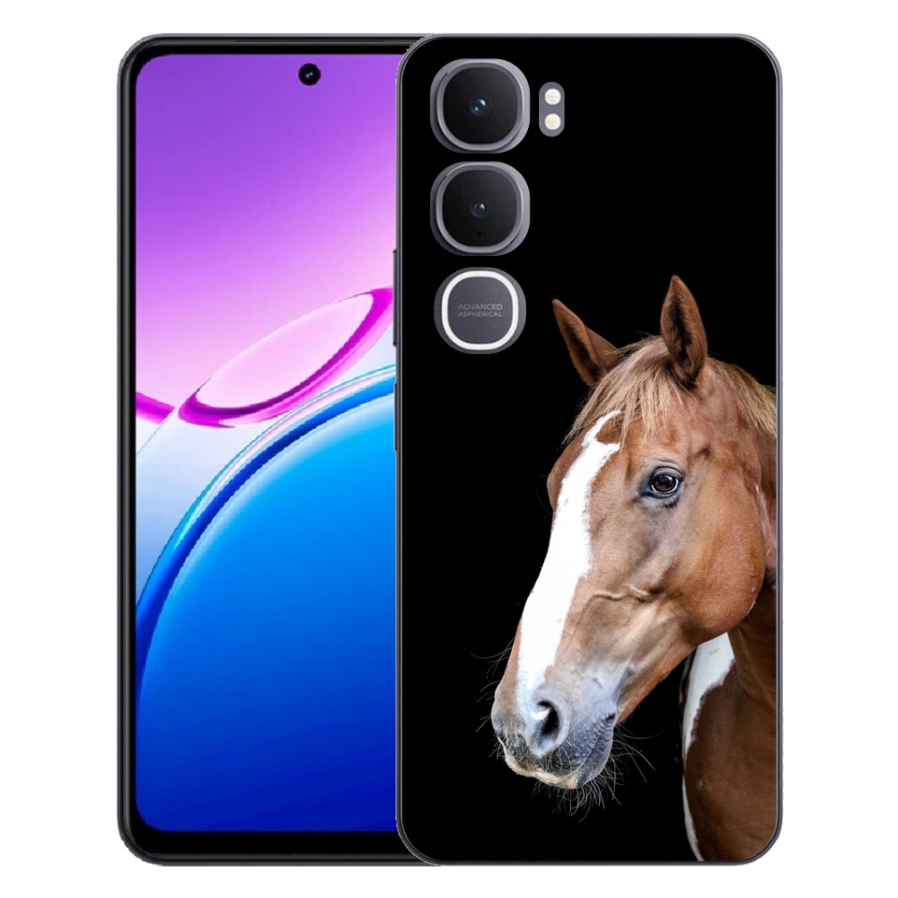 Gélový kryt mmCase na Vivo Y31 5G - hnedý kôň 3