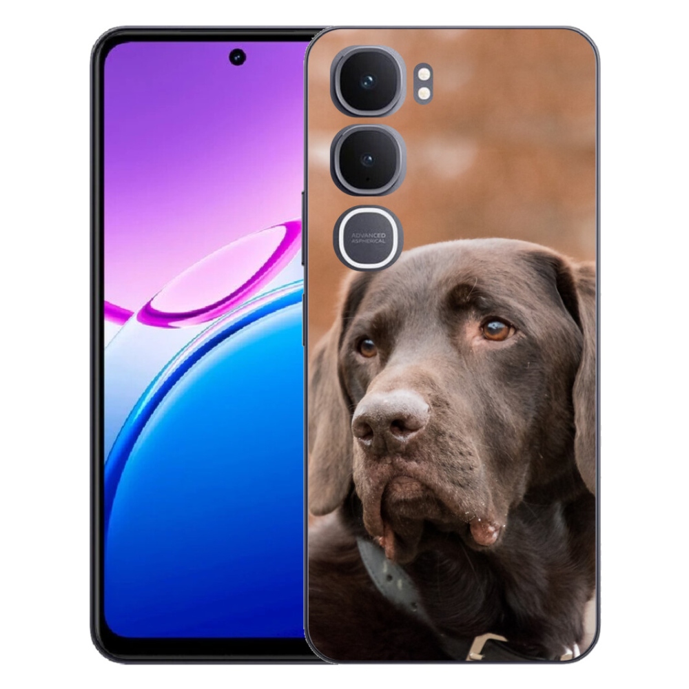 Gélový kryt mmCase na Vivo Y31 5G - hnedý labrador