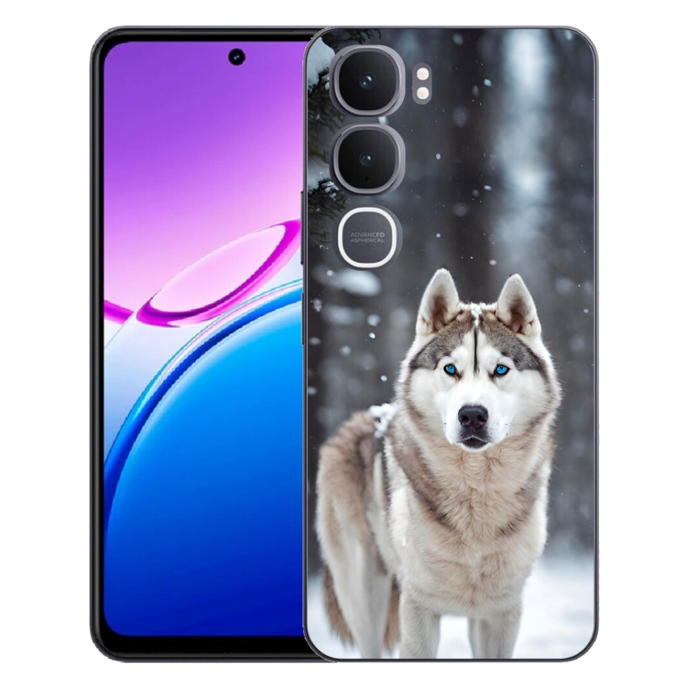 Gélový kryt mmCase na Vivo Y31 5G - husky 2