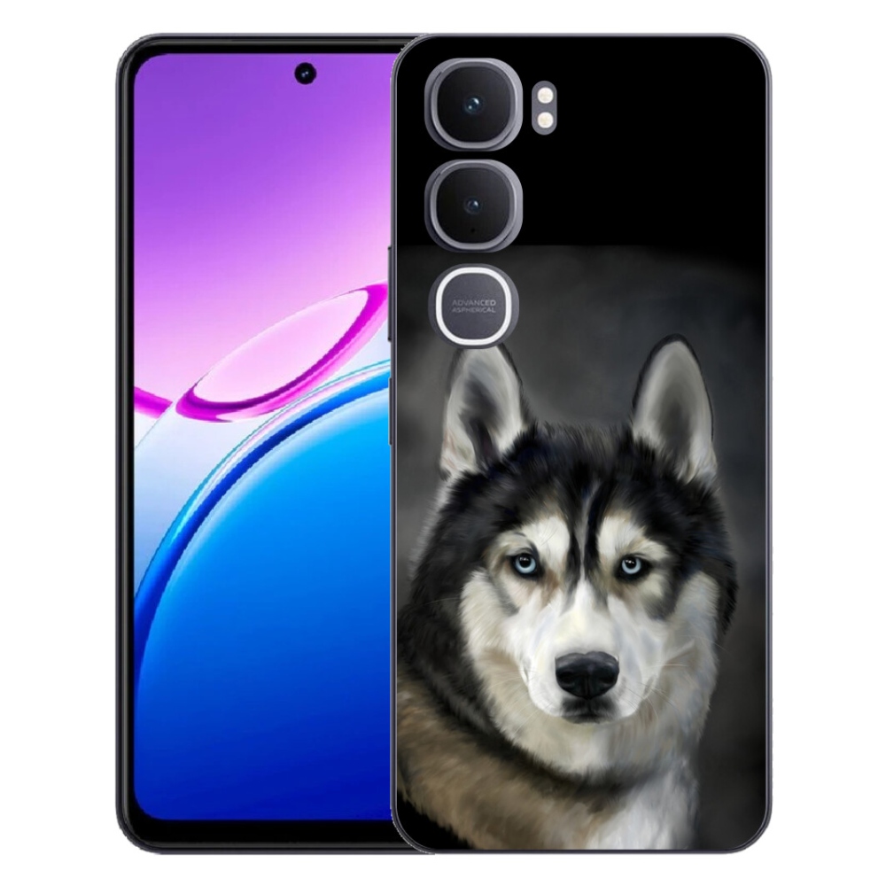 Gélový kryt mmCase na Vivo Y31 5G - husky