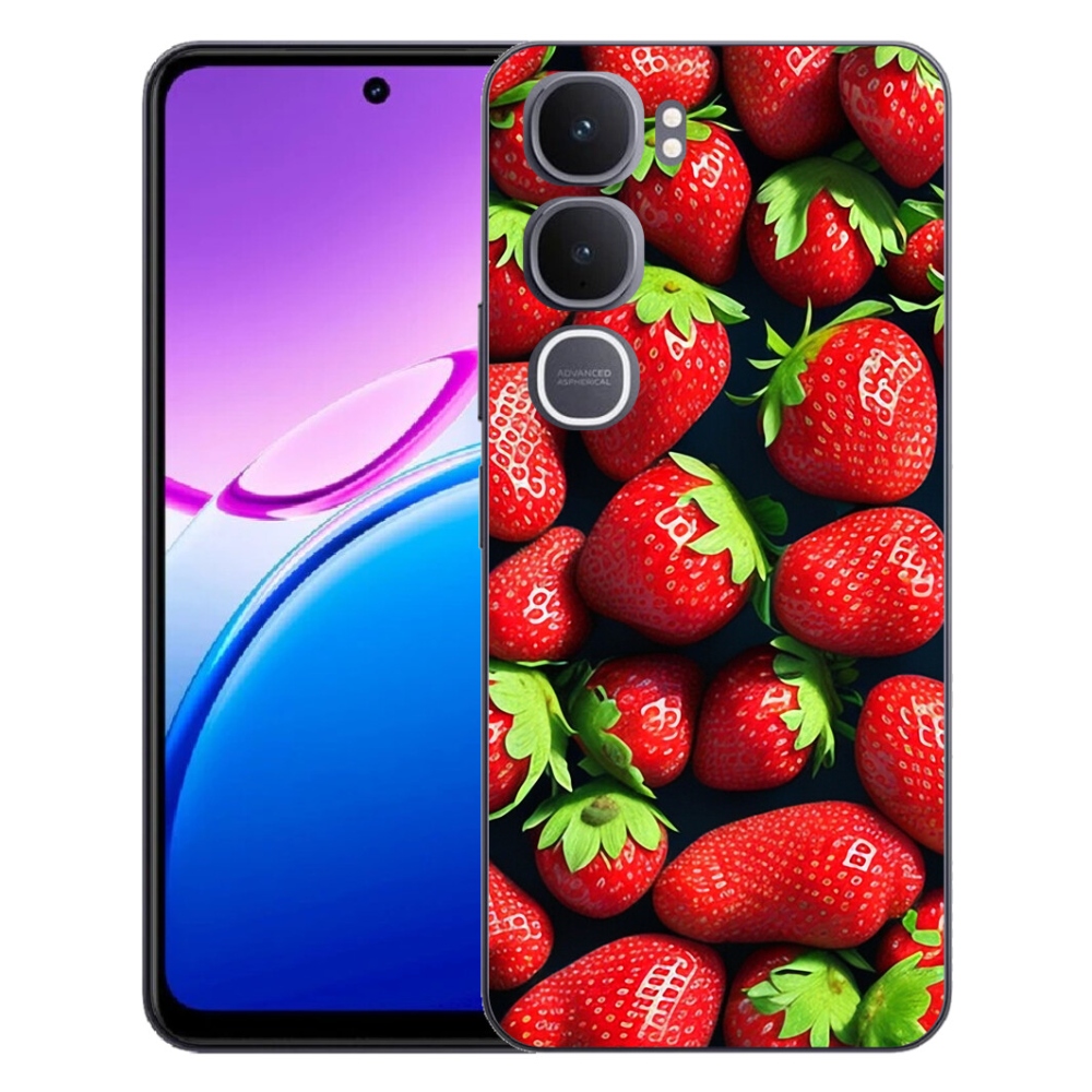 Gélový kryt mmCase na Vivo Y31 5G - jahody